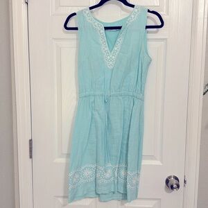 Vineyard Vines Linen Embroidery Dress